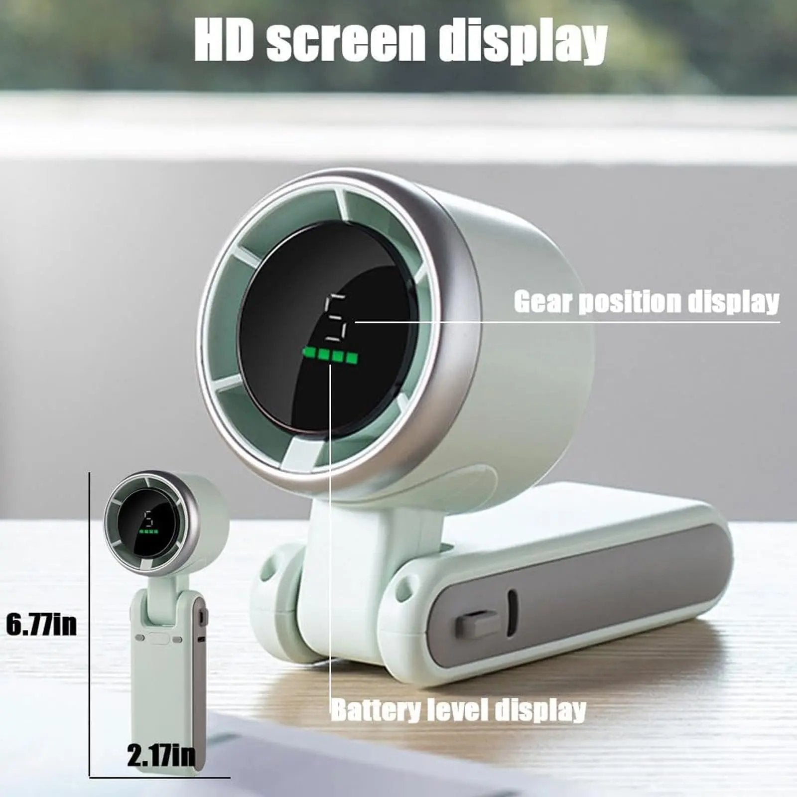 Ventilateur portable 3-en-1 silencieux USB-C – Image 5
