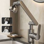 Robinet cuisine flexible hauteur réglable plastique ABS