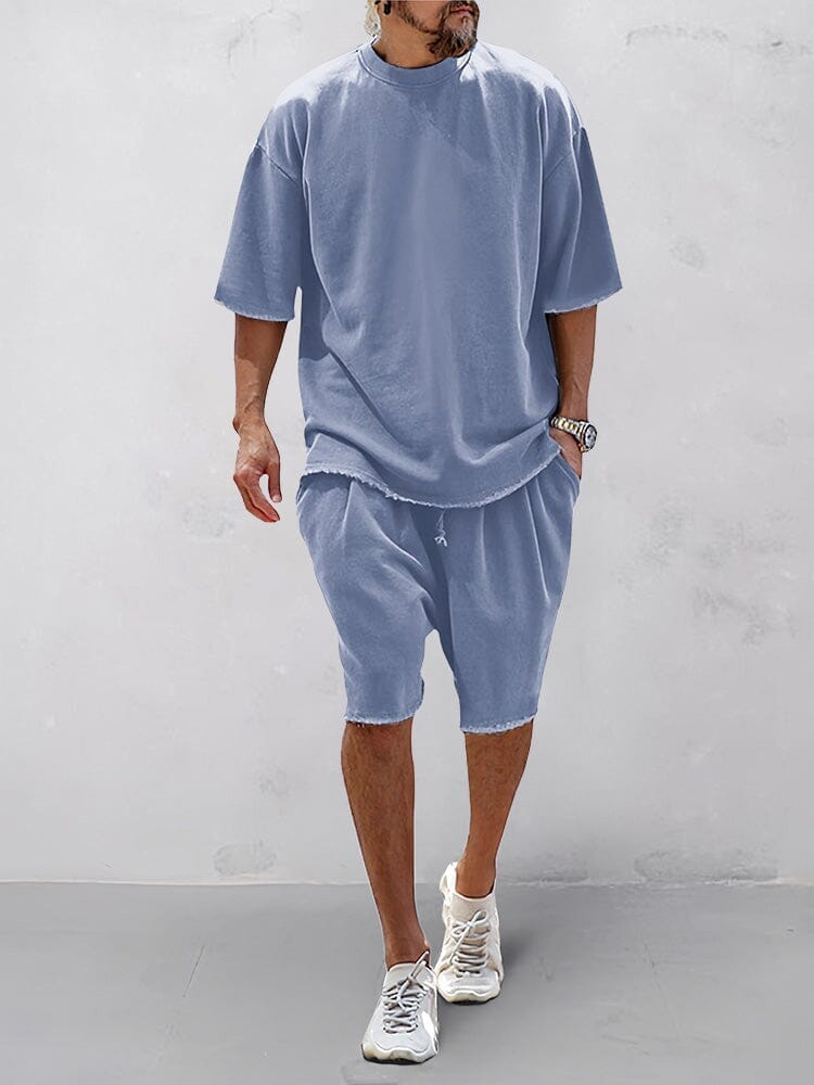Ensemble Sport Homme Ample Coton Polyester Détente – Image 3