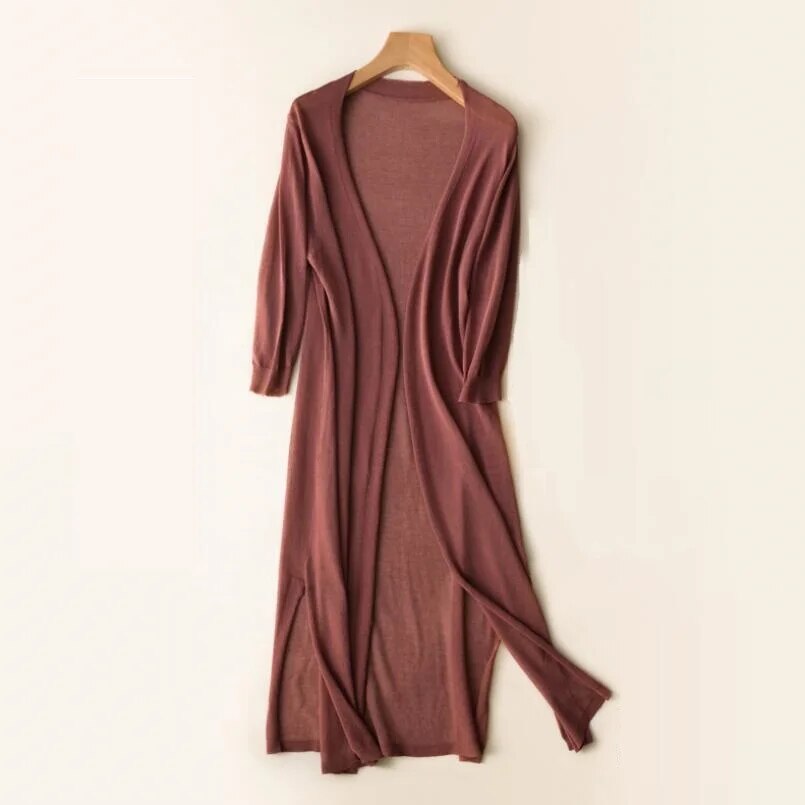 Gilet maille femme élégant chaud automne – Image 6