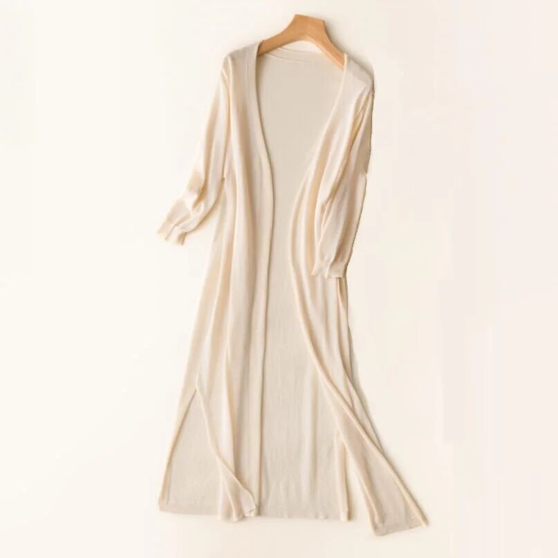 Gilet maille femme élégant chaud automne – Image 3
