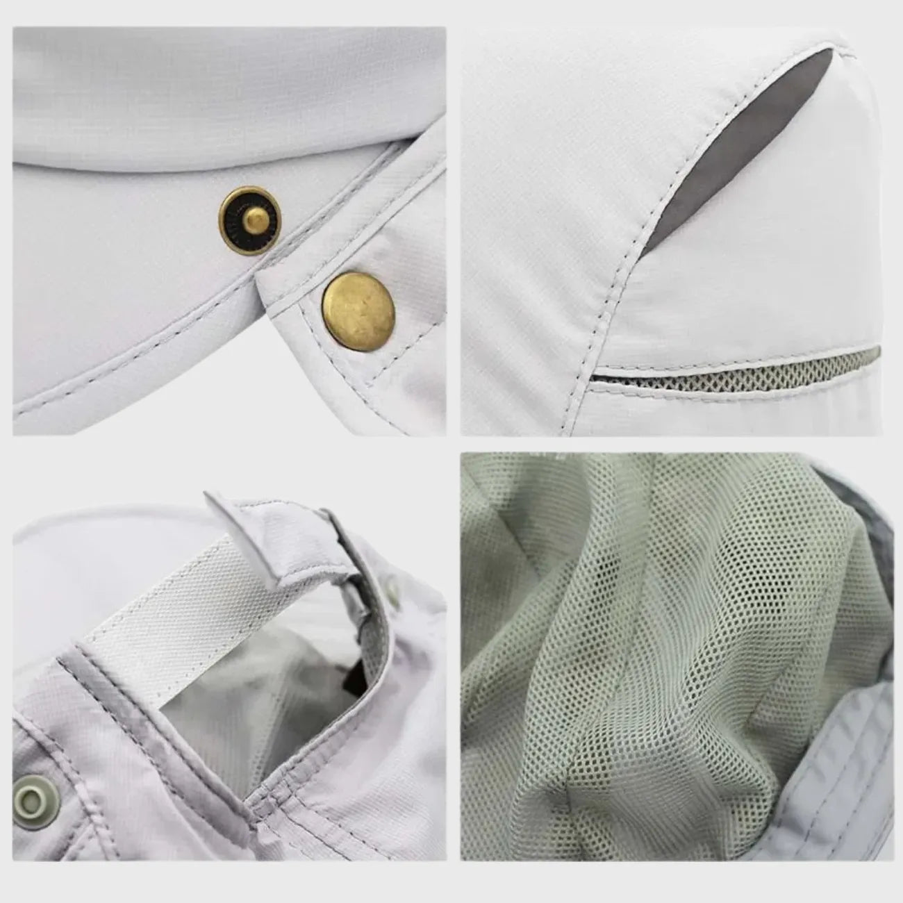 Chapeau Anti-UV Randonnée Pliable avec Protège-Nuque – Image 9