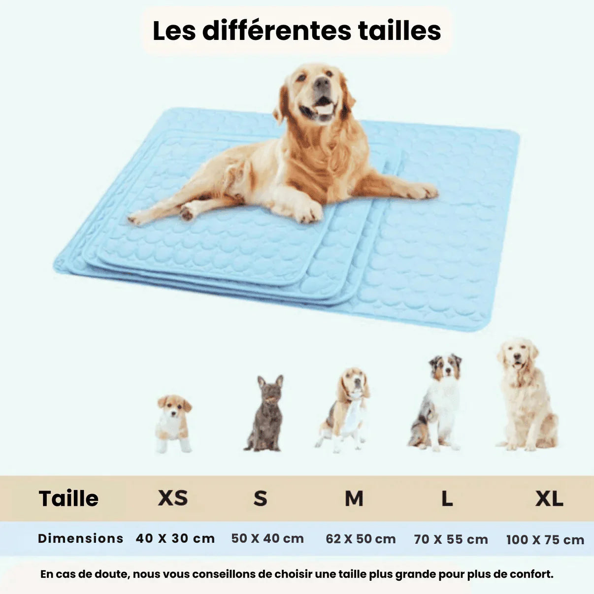 Tapis chien rafraîchissant gel thermorégulateur lavable – Image 6