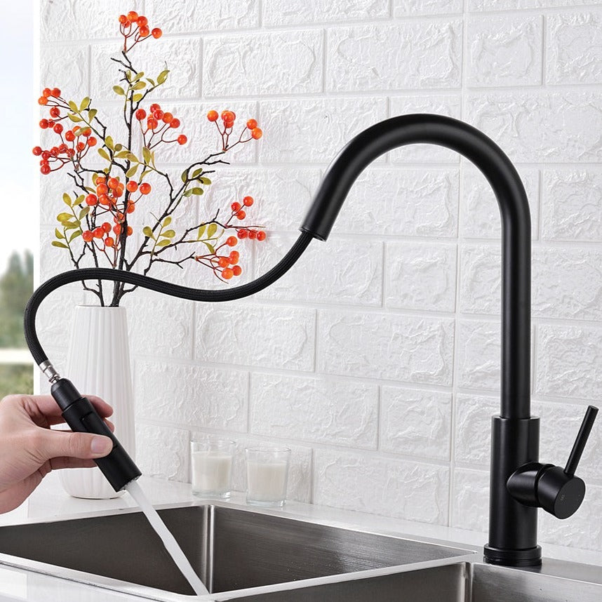 Robinet de cuisine tactile col de cygne acier inoxydable – Image 5
