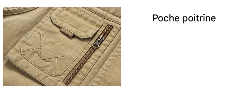 Gilet Homme Multi-Poches Vintage pour Randonnée et Pêche – Image 5
