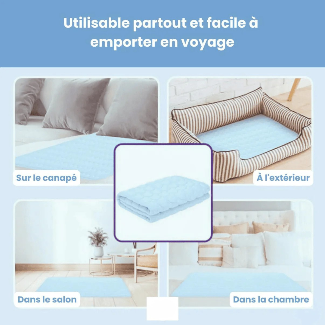 Tapis chien rafraîchissant gel thermorégulateur lavable – Image 2