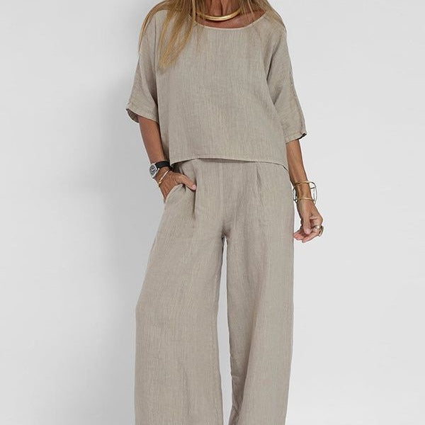 Tenue Décontractée Femme Printemps Été – Confort Absolu