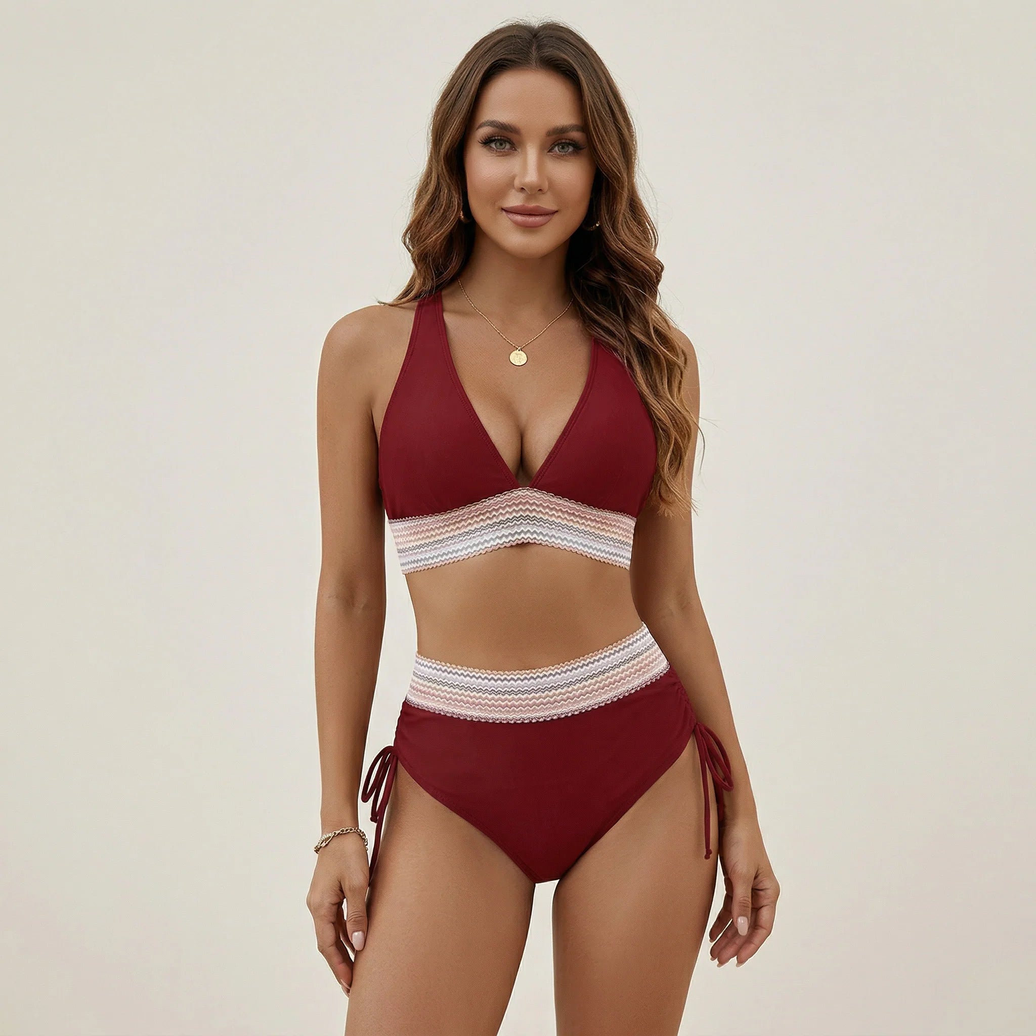 Bikini femme sans armature tissu extensible ventre plat – Image 11