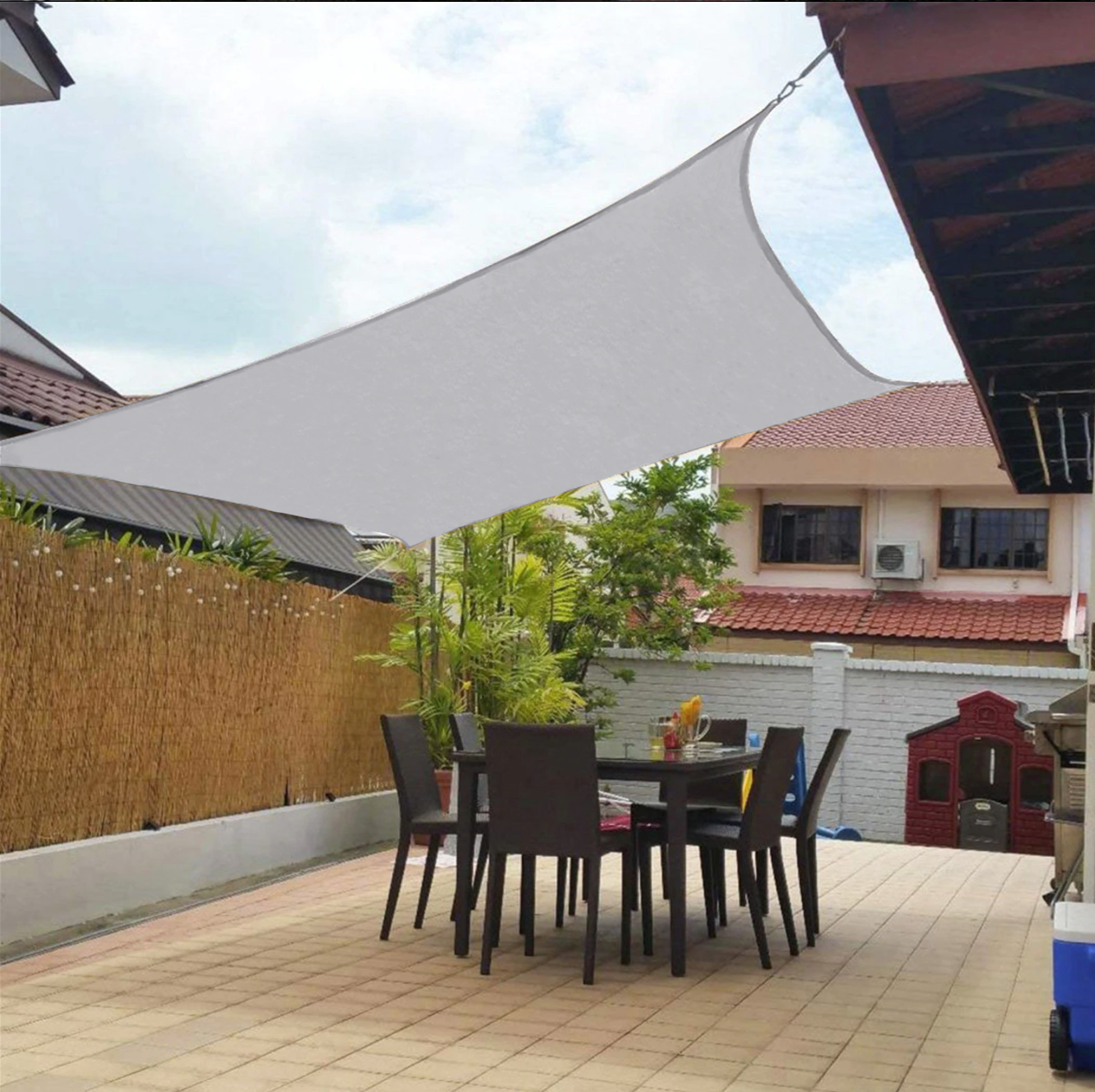 Voile d'ombrage anti-UV déperlant pour jardin et terrasse – Image 6