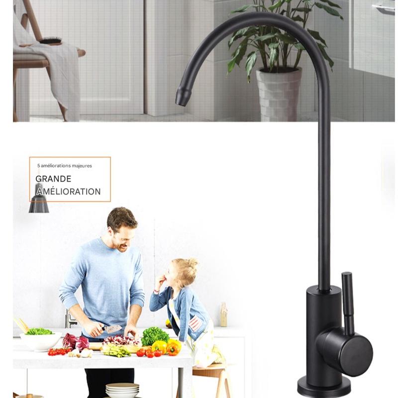 Robinet cuisine acier 304 pour eau purifiée 360° – Image 3