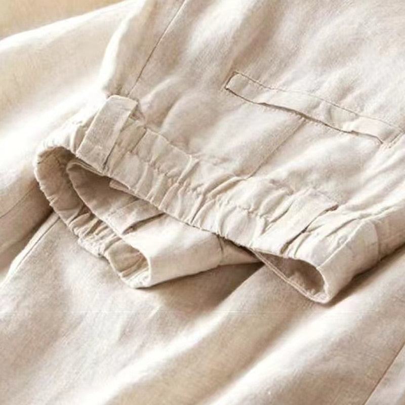 Pantalon Femme Taille Haute Fluide Large Élégant – Image 6