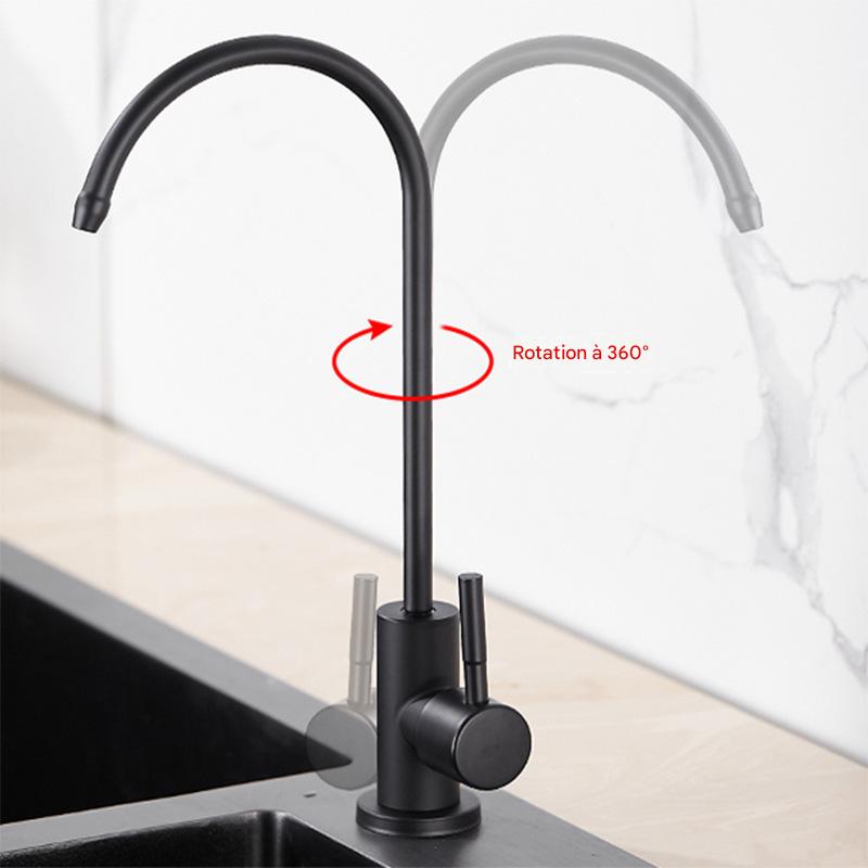 Robinet cuisine acier 304 pour eau purifiée 360° – Image 10
