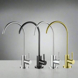 Robinet cuisine acier 304 pour eau purifiée 360°