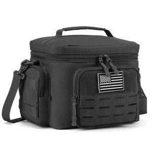 Sac Glacière Isotherme 13L – Lunch Box MOLLE Étanche Noir