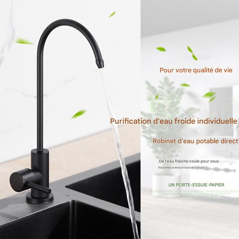 Robinet cuisine acier 304 pour eau purifiée 360° – Image 9