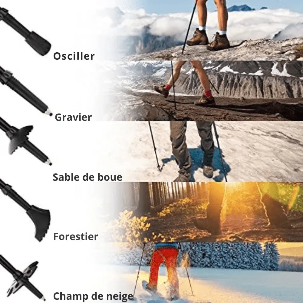 Bâtons de randonnée soulagent les articulations tout-terrain – Image 4