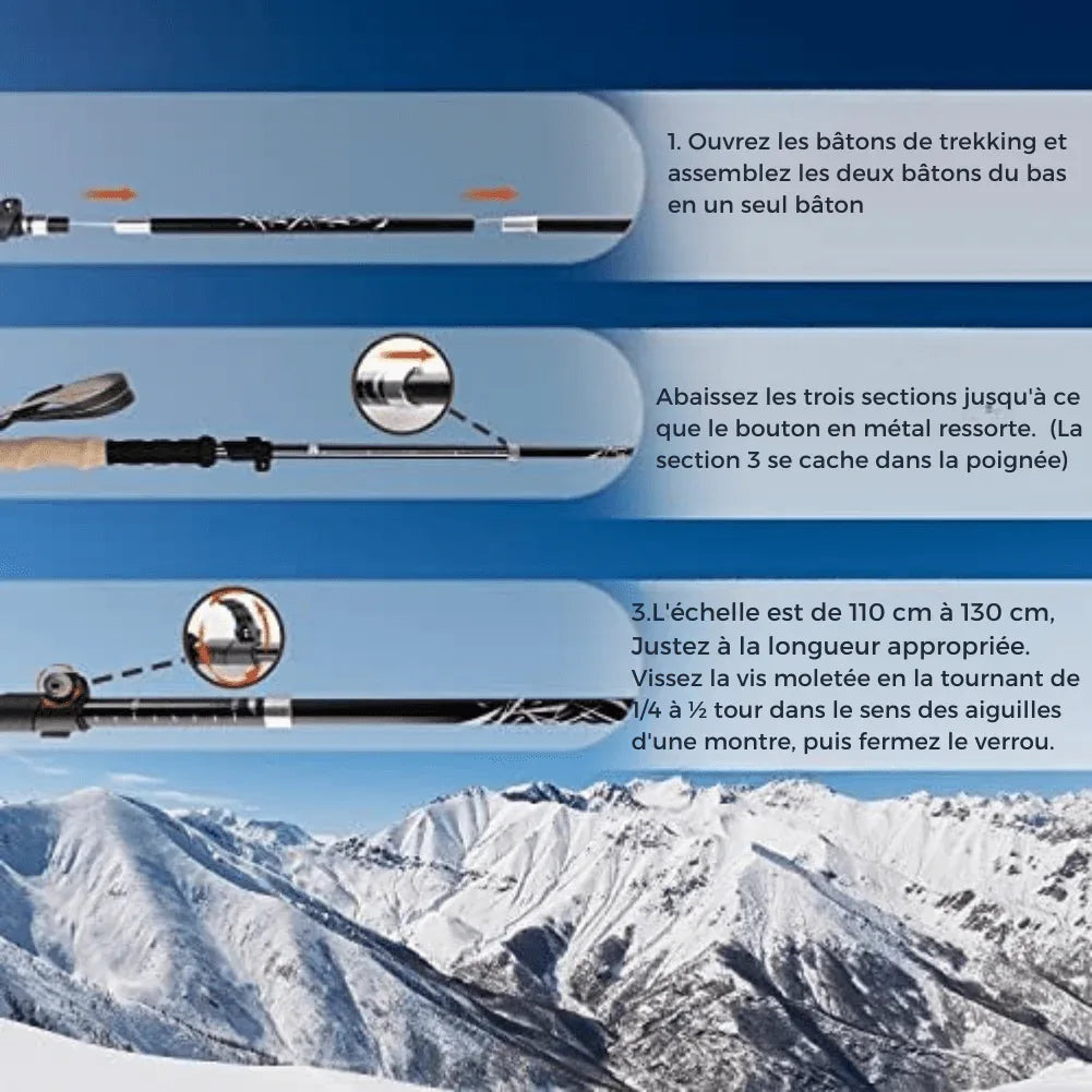 Bâtons de randonnée soulagent les articulations tout-terrain – Image 6