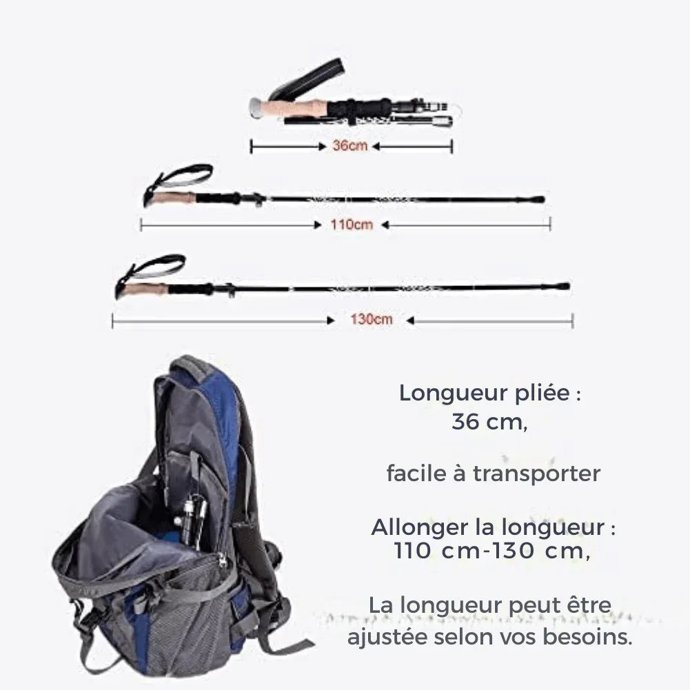 Bâtons de randonnée soulagent les articulations tout-terrain – Image 3