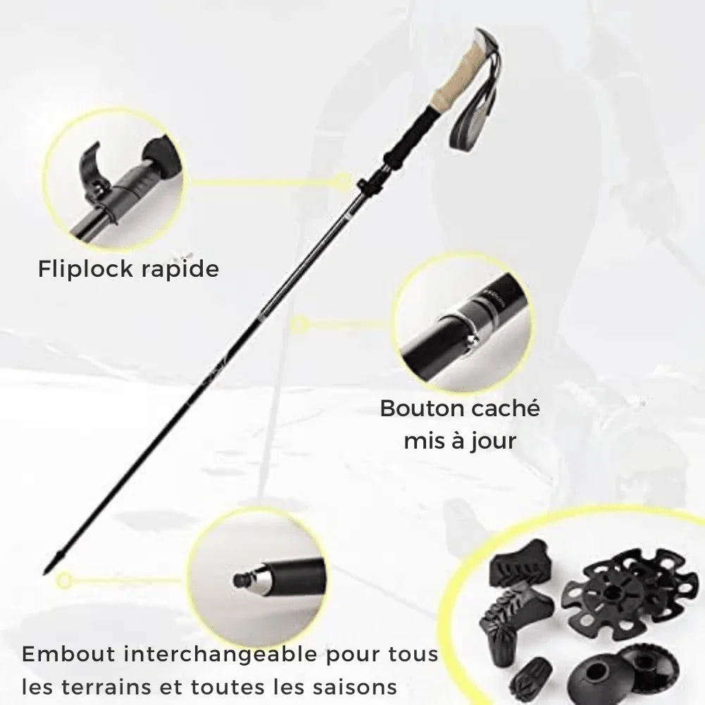 Bâtons de randonnée soulagent les articulations tout-terrain – Image 2