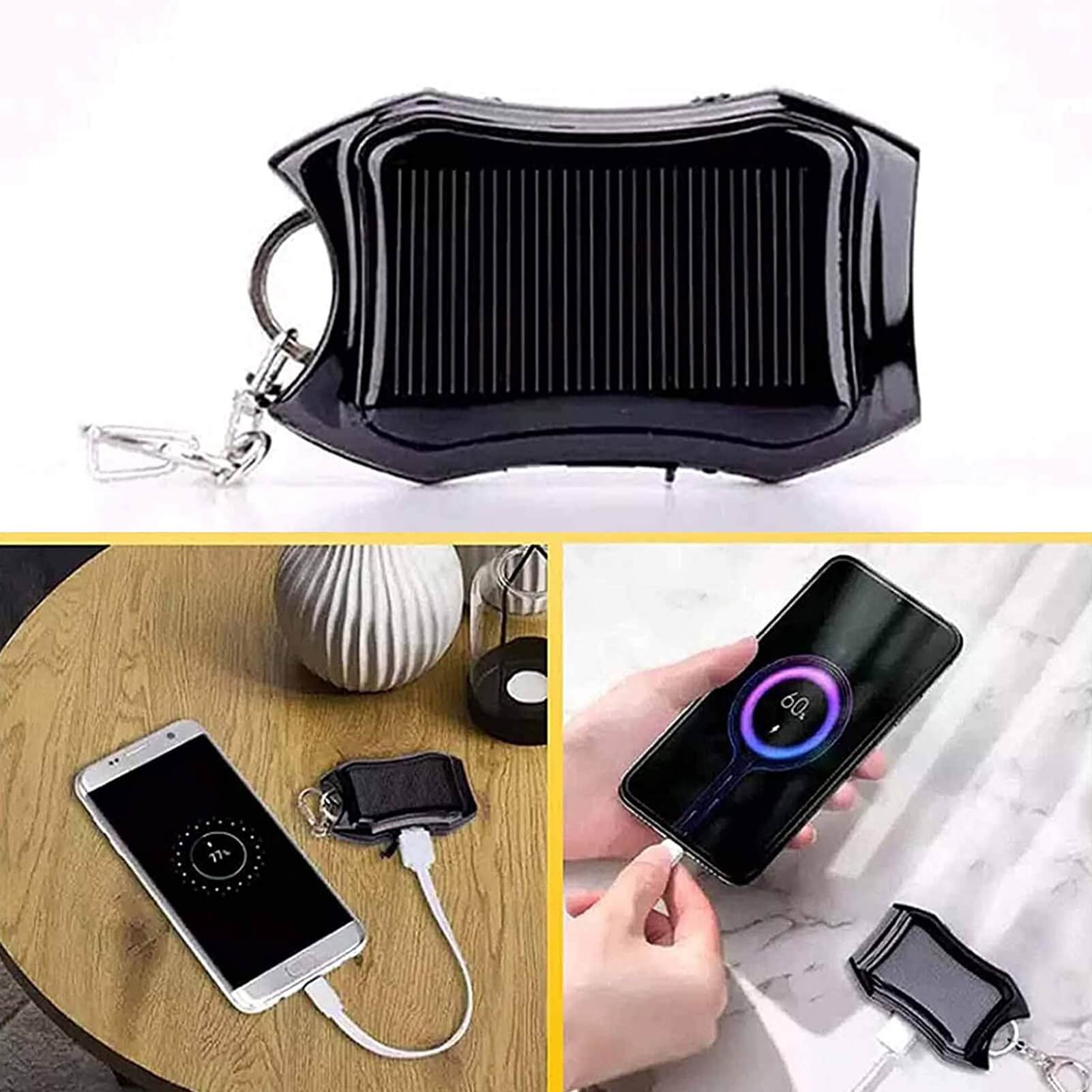 Chargeur Solaire Portable Power Bank Sans Fil Randonnée – Image 6