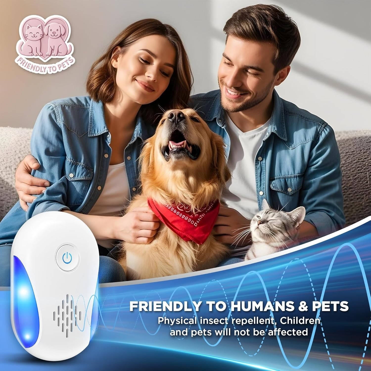 Répulsif Ultrasonique Double Fréquence Maison Lot de 6 – Image 4