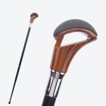 Canne homme poignée rembourrée design levier vitesse démontable