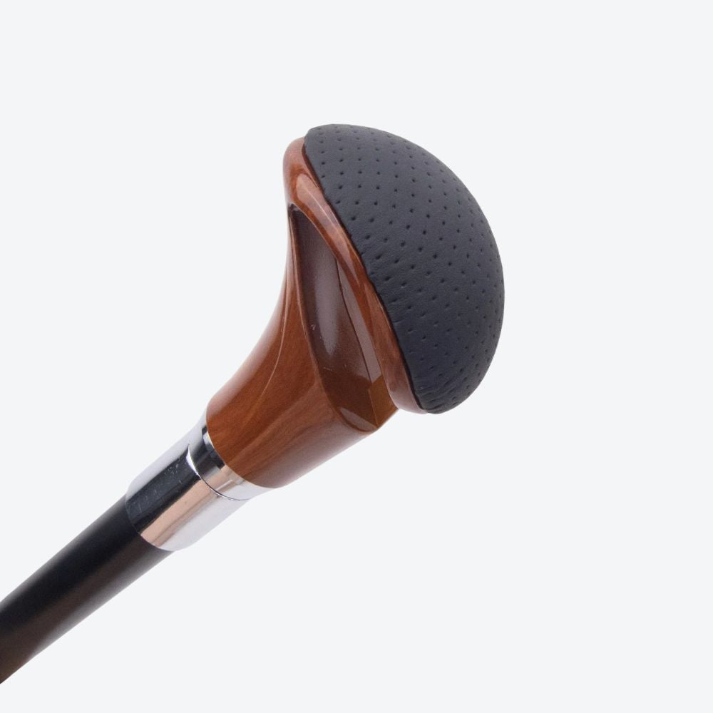 Canne homme poignée rembourrée design levier vitesse démontable – Image 3