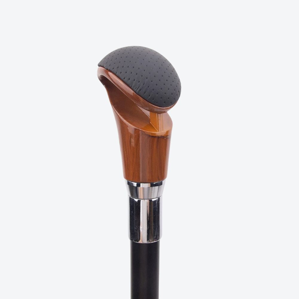 Canne homme poignée rembourrée design levier vitesse démontable – Image 4