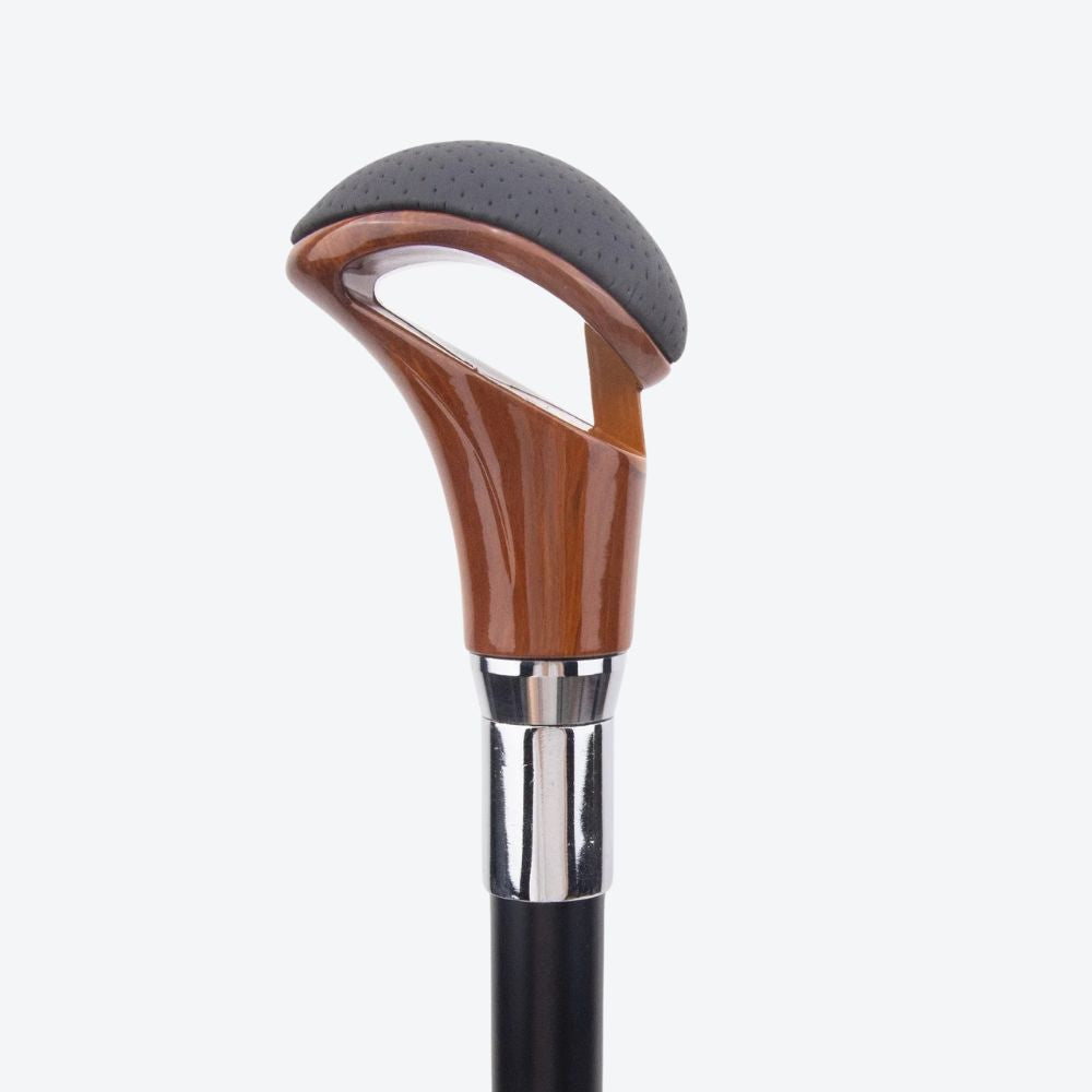 Canne homme poignée rembourrée design levier vitesse démontable – Image 6