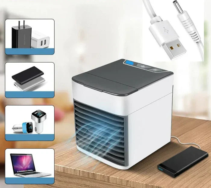 Mini Climatiseur Portable 3-en-1 Veilleuse 7 Couleurs – Image 4