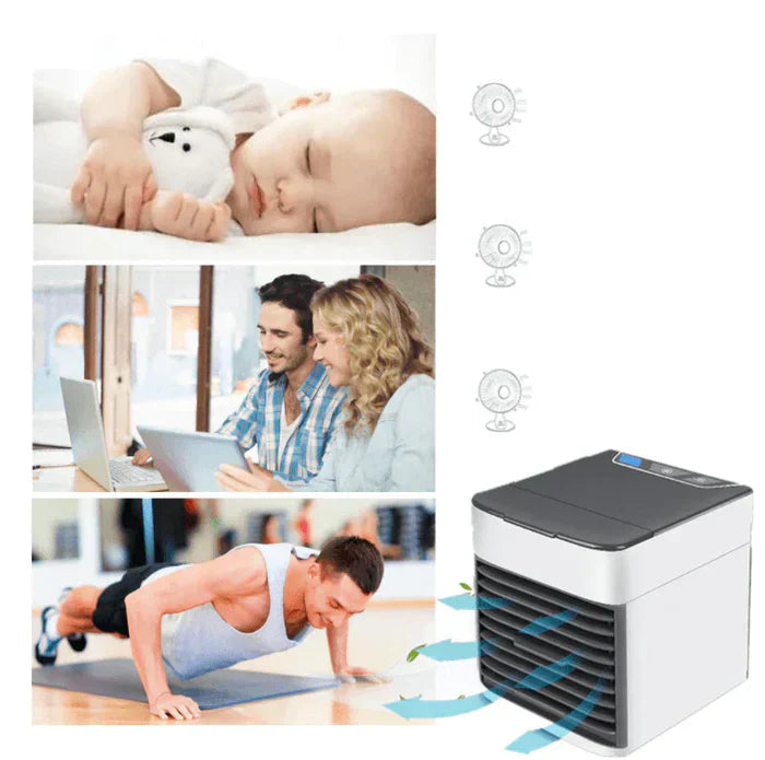 Mini Climatiseur Portable 3-en-1 Veilleuse 7 Couleurs – Image 9