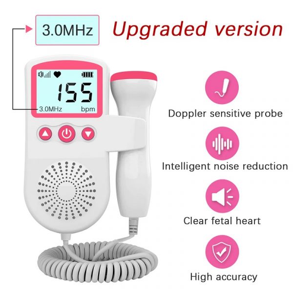 Doppler Fœtal Portable – Écoute Cœur Bébé Enceinte Maison – Image 8