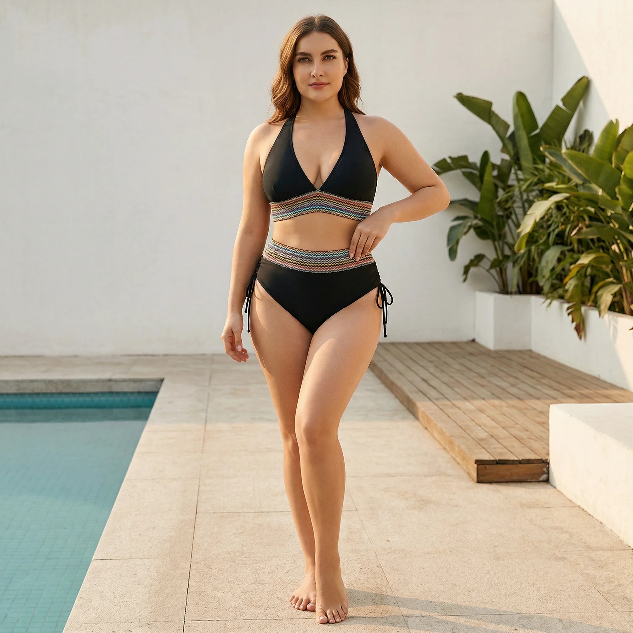 Bikini femme sans armature tissu extensible ventre plat – Image 2