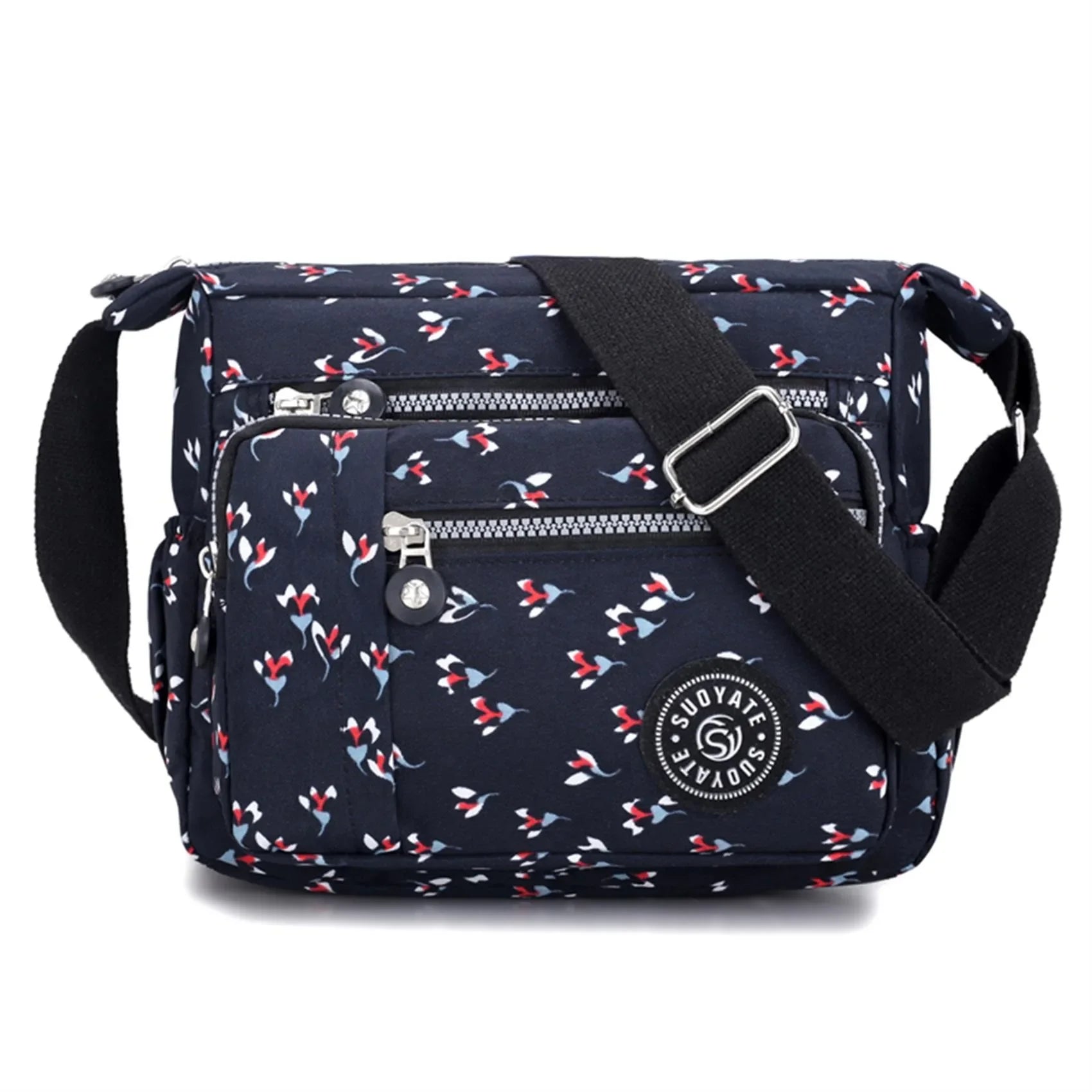 Sac femme bandoulière multiples poches organisé – Image 4