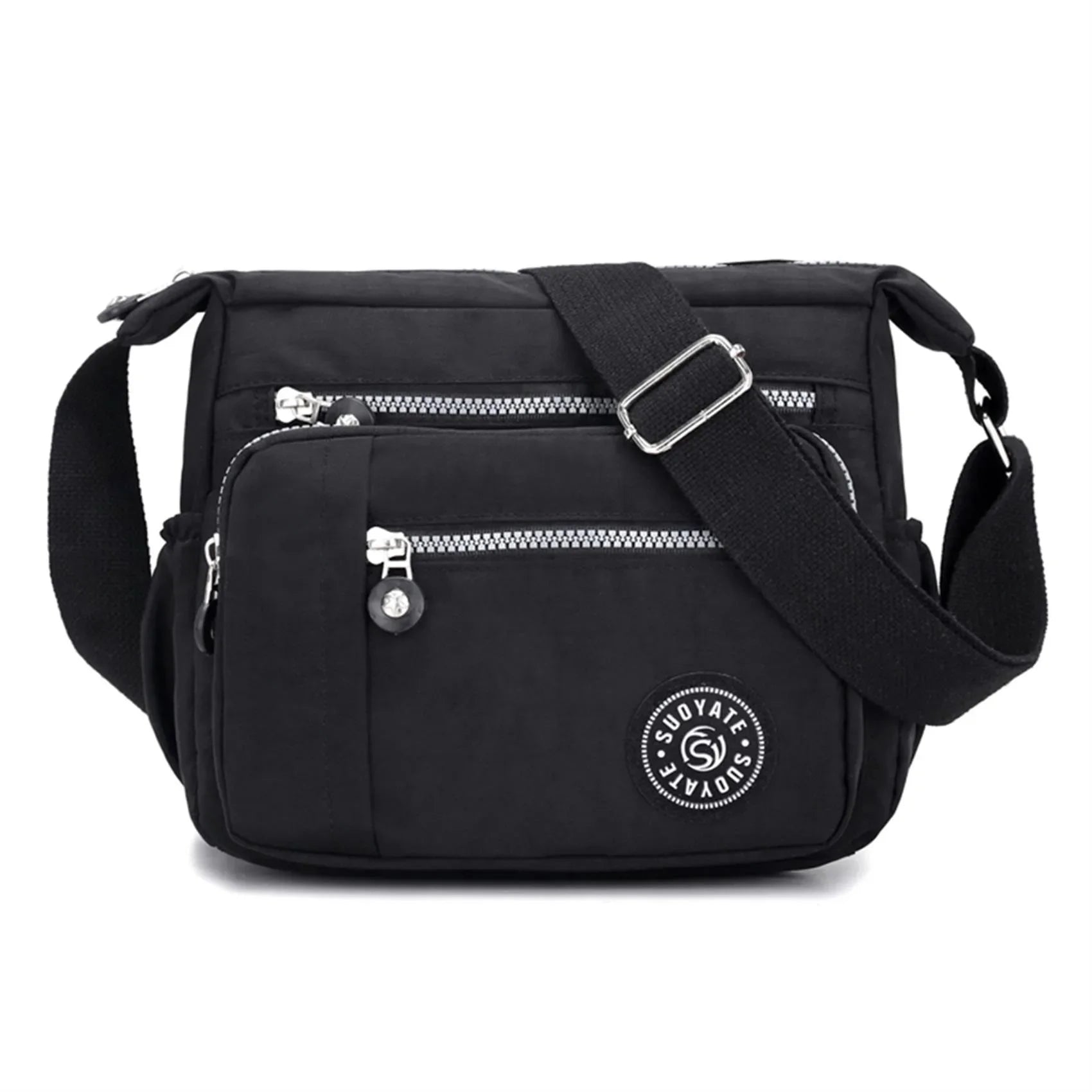 Sac femme bandoulière multiples poches organisé – Image 2