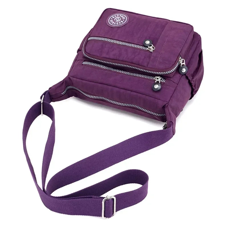 Sac femme bandoulière multiples poches organisé – Image 8