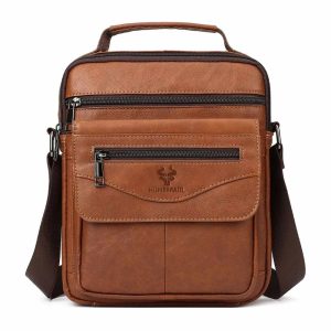 Sacoche homme cuir véritable pratique pour le quotidien