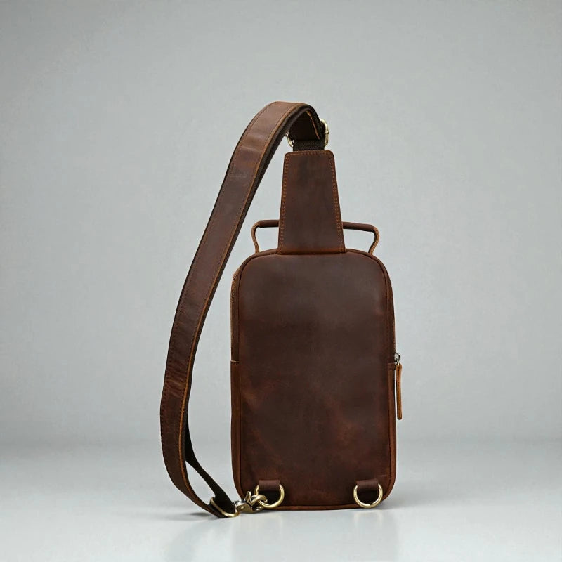 Sacoche homme cuir organisée bureau quotidien – Image 10
