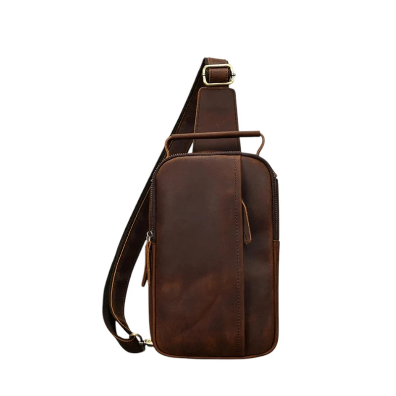 Sacoche homme cuir organisée bureau quotidien – Image 2