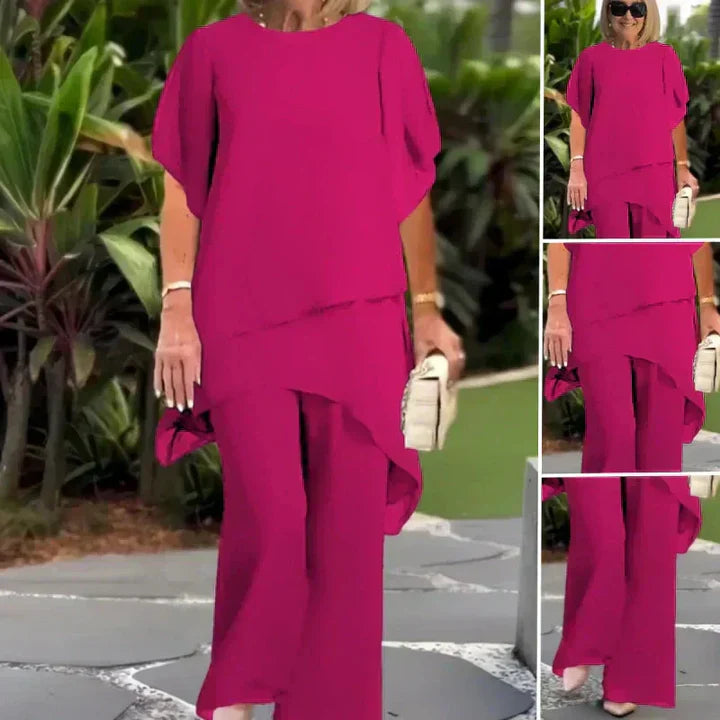 Ensemble femme fluide pantalon tunique décontracté – Image 10