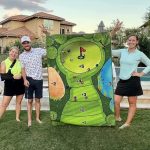 Jeu de golf portable intérieur extérieur avec tapis cible