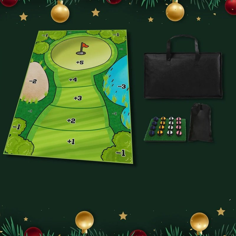 Jeu de golf portable intérieur extérieur avec tapis cible – Image 5