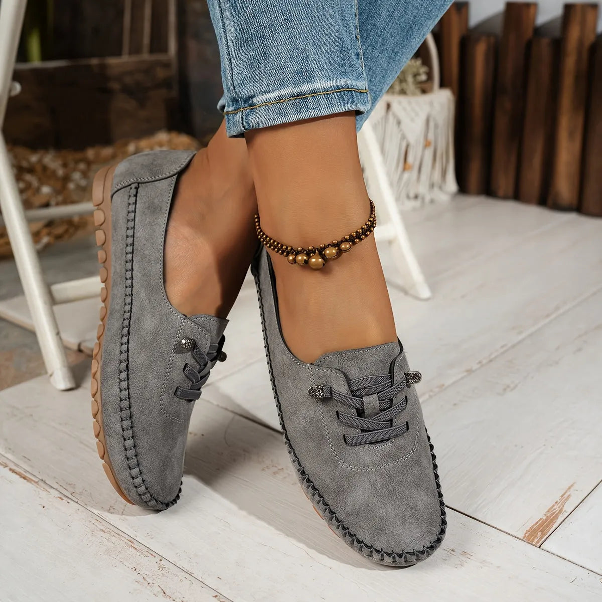 Mocassins ergonomiques soutien anatomique semelle antidérapante