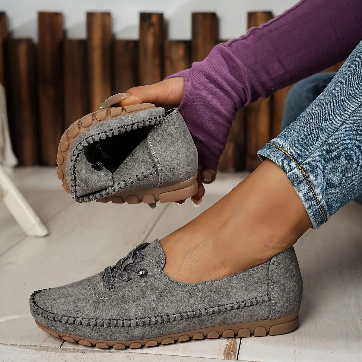 Mocassins ergonomiques soutien anatomique semelle antidérapante – Image 7