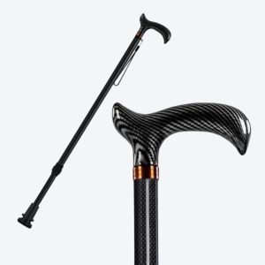 Canne carbone réglable poignée T double embout 190g