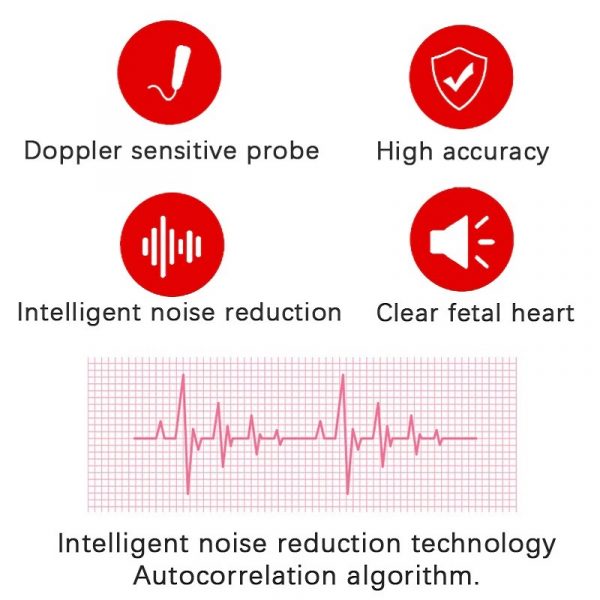 Doppler Fœtal Portable – Écoute Cœur Bébé Enceinte Maison – Image 5