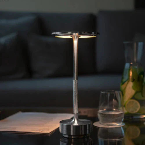 Lampe de table sans fil rechargeable métal 3 intensités – Image 4