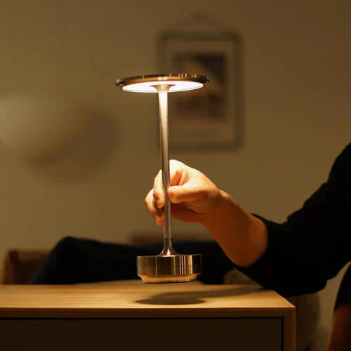 Lampe de table sans fil rechargeable métal 3 intensités – Image 6