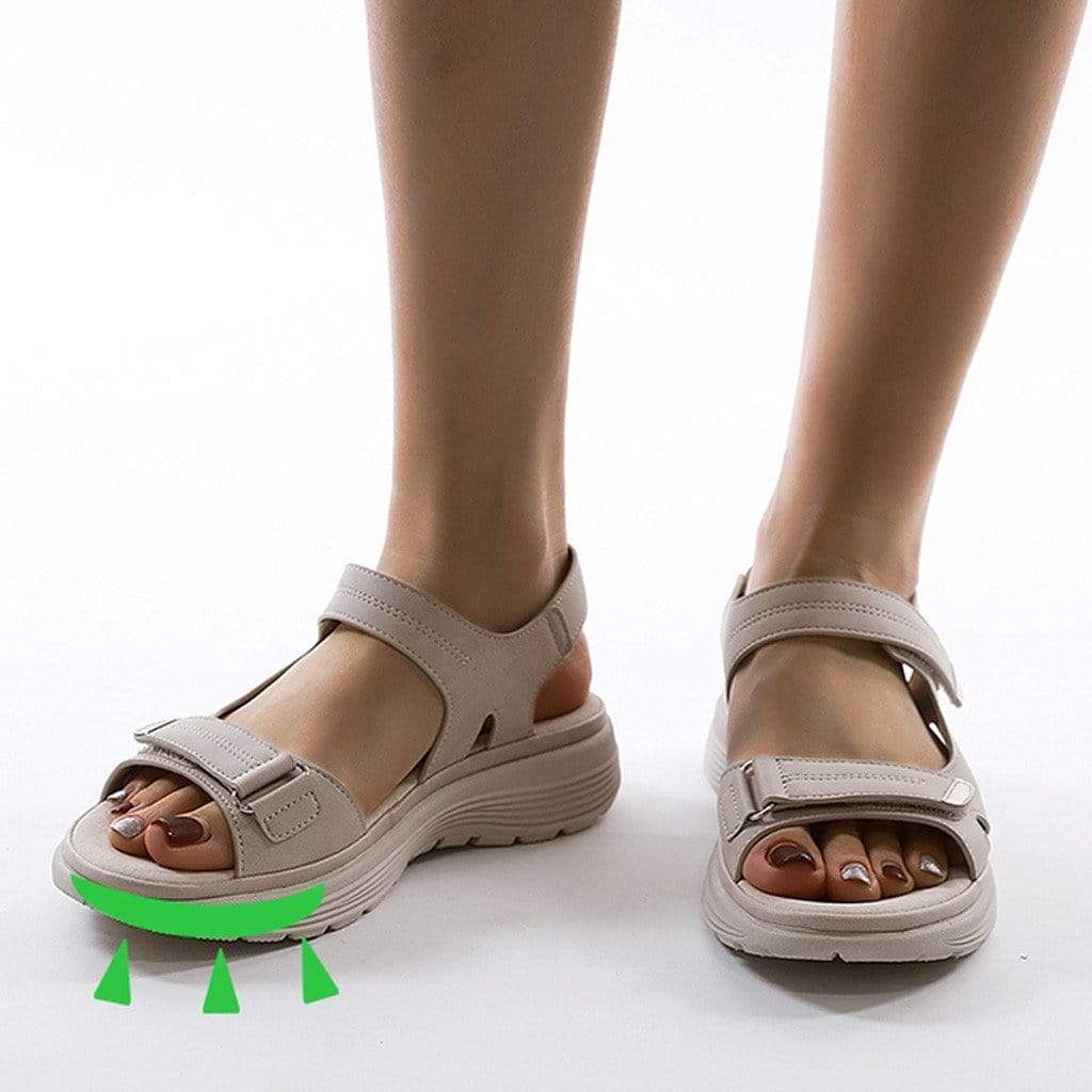 Sandales femme ouvertes à coutures apparentes confort – Image 5