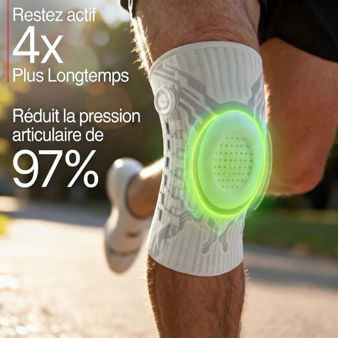 Genouillère compression équilibrée tissu respirant – Image 4